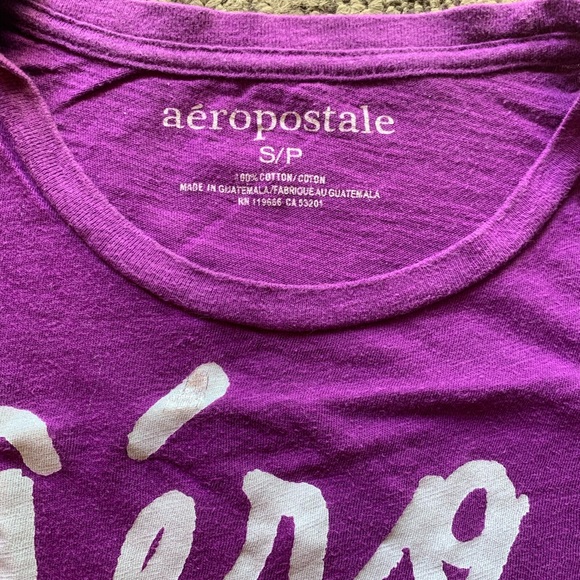 3/$15 Aeropostale (aero) short sleeve top purple - Picture 2 of 4